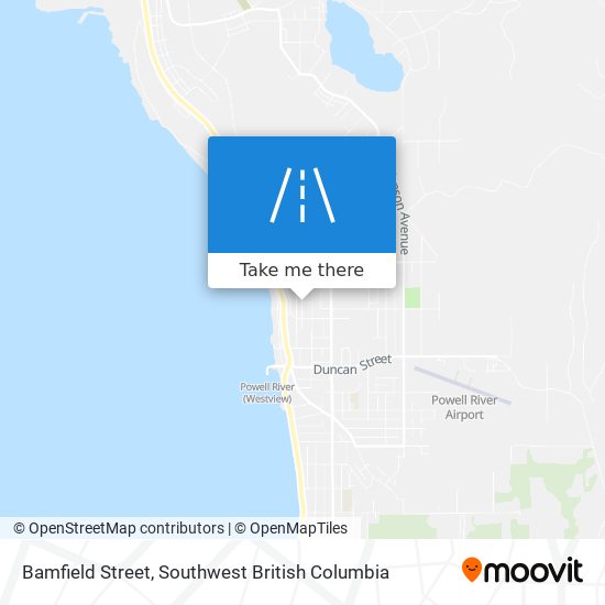 Bamfield Street map