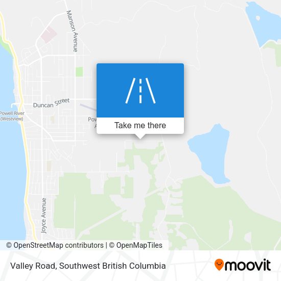 Valley Road map