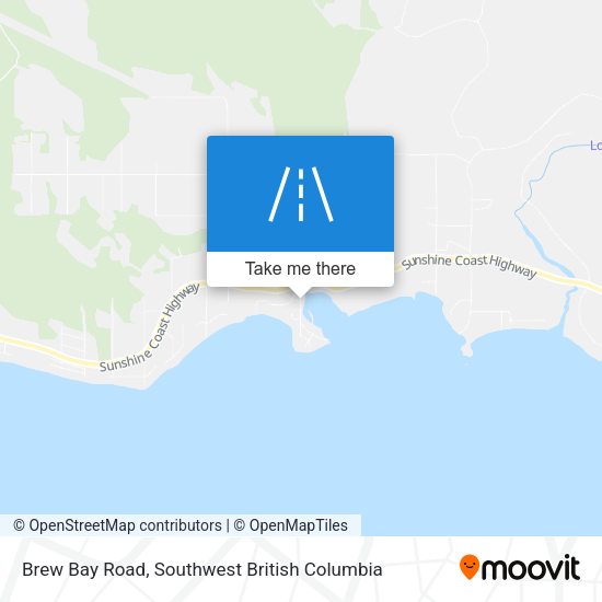 Brew Bay Road map