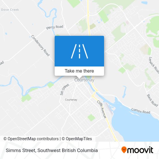 Simms Street map