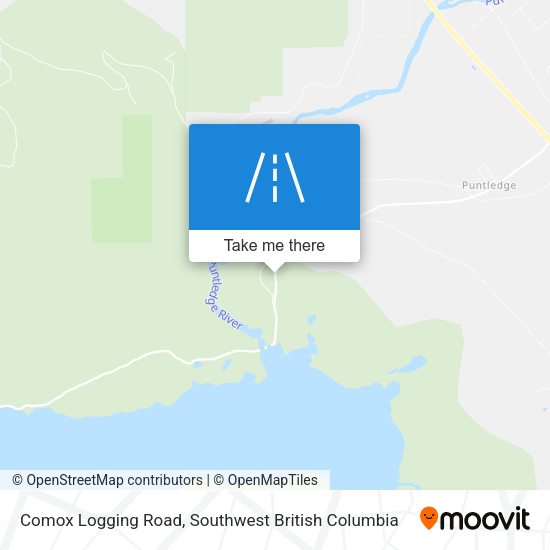 Comox Logging Road map