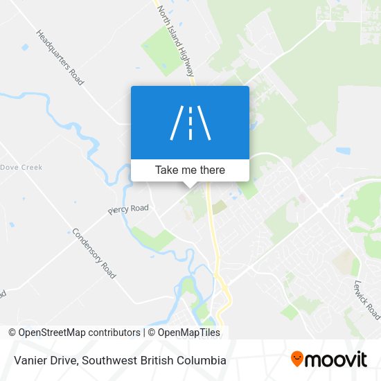 Vanier Drive map