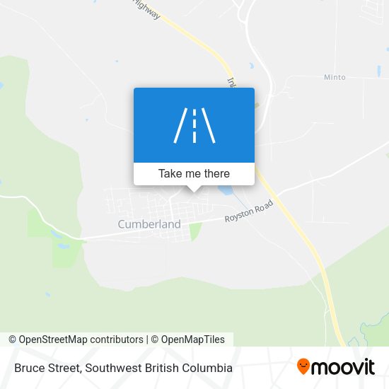 Bruce Street map