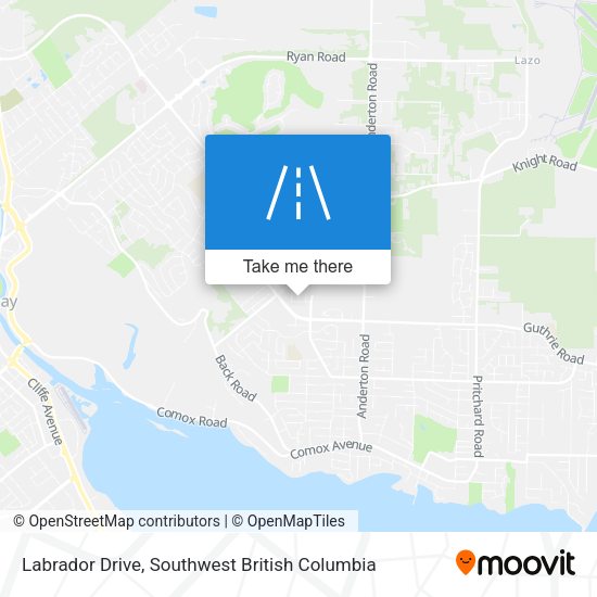 Labrador Drive map