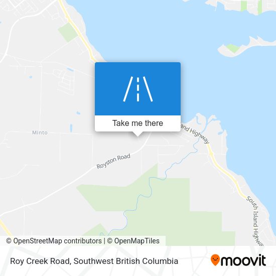 Roy Creek Road map