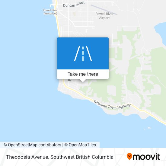 Theodosia Avenue map