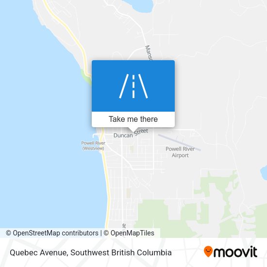 Quebec Avenue map