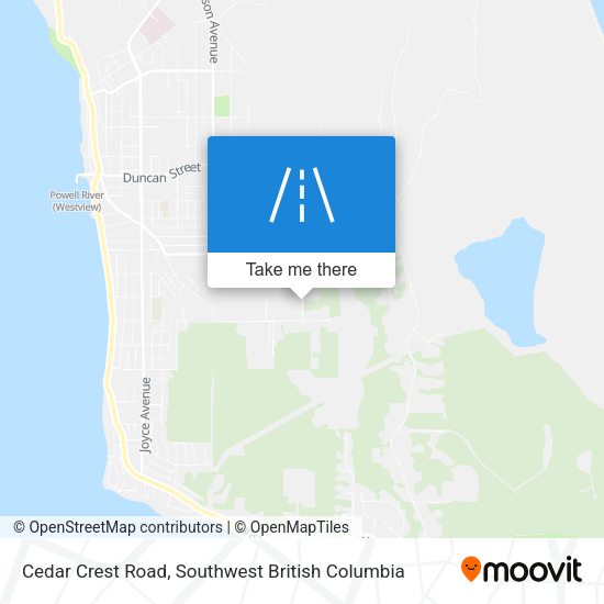 Cedar Crest Road plan
