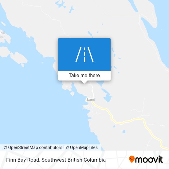 Finn Bay Road map