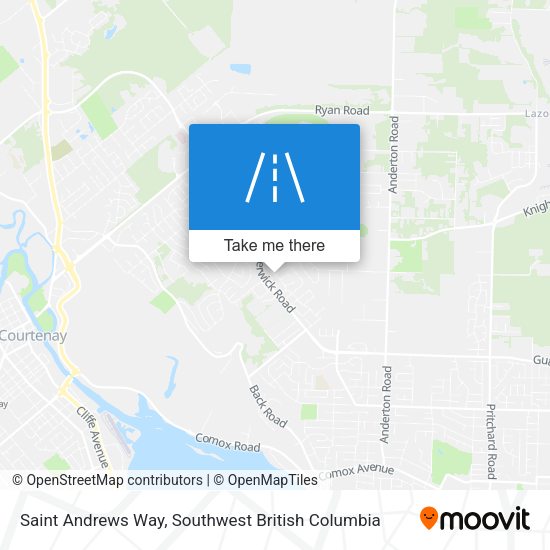 Saint Andrews Way map
