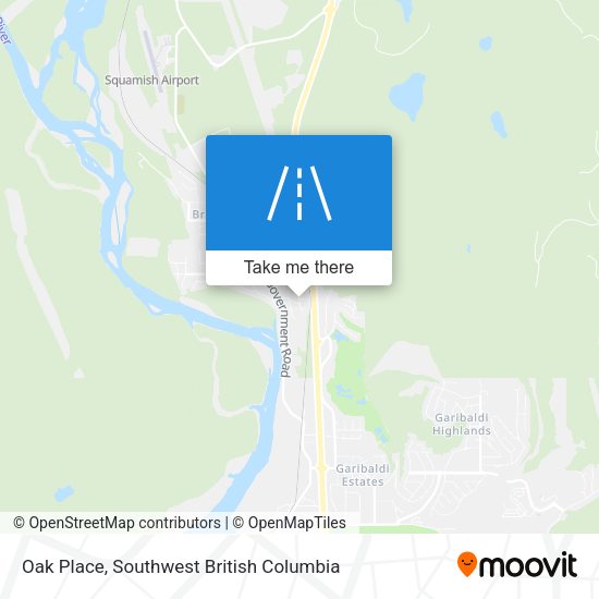 Oak Place map