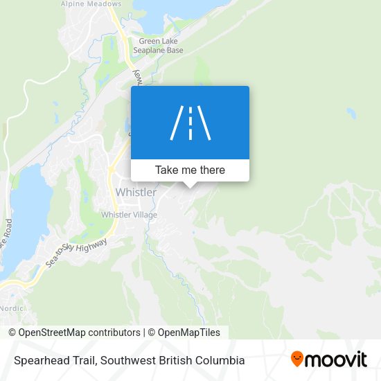Spearhead Trail map