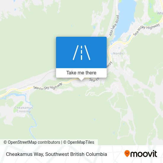 Cheakamus Way map