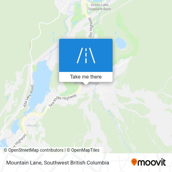 Mountain Lane map