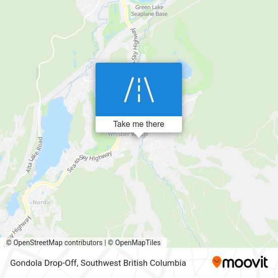 Gondola Drop-Off map