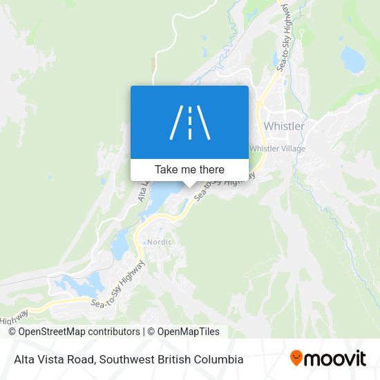 Alta Vista Road map