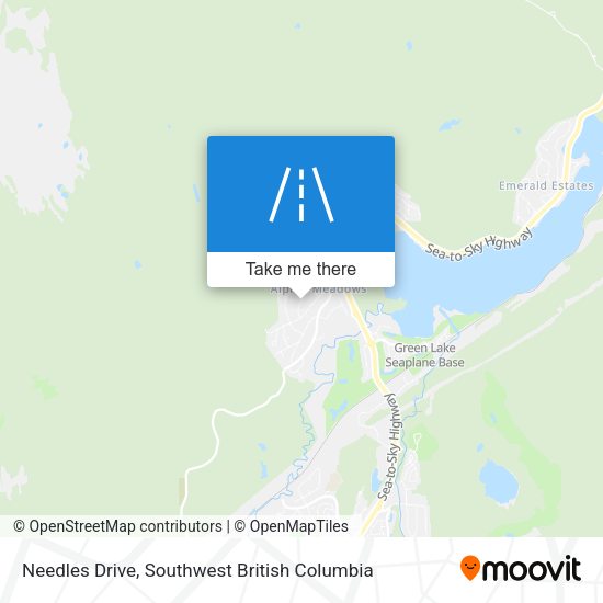 Needles Drive map