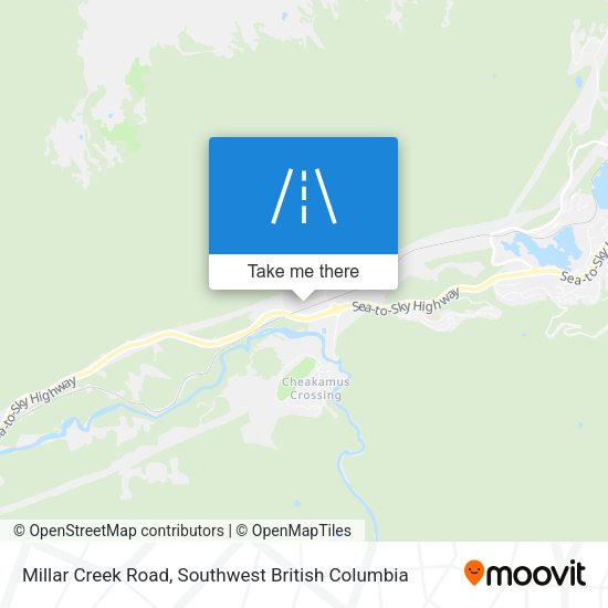 Millar Creek Road map