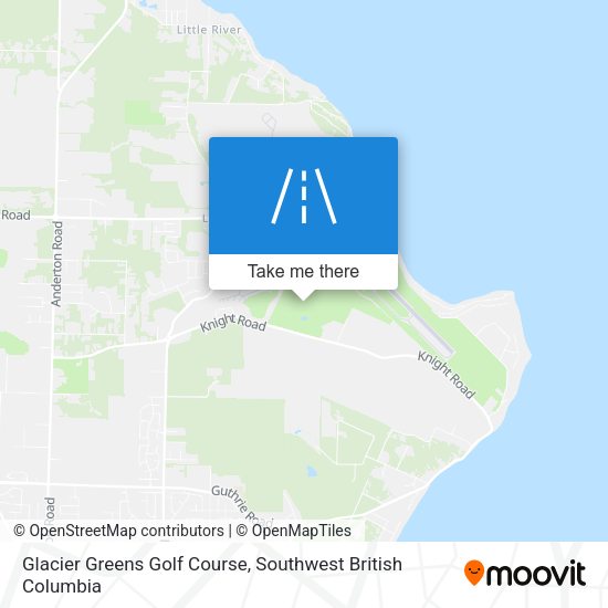 Glacier Greens Golf Course map