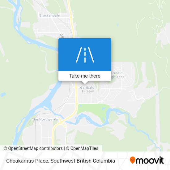 Cheakamus Place map