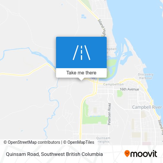 Quinsam Road map