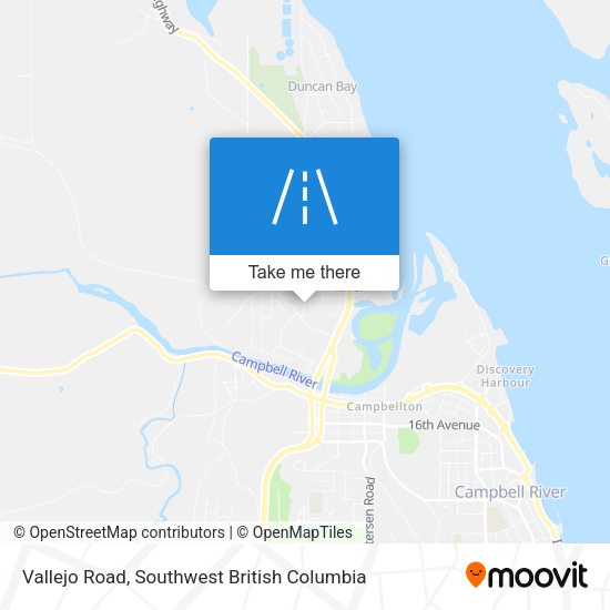 Vallejo Road map