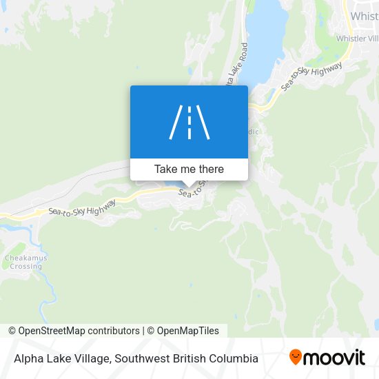 Alpha Lake Village map