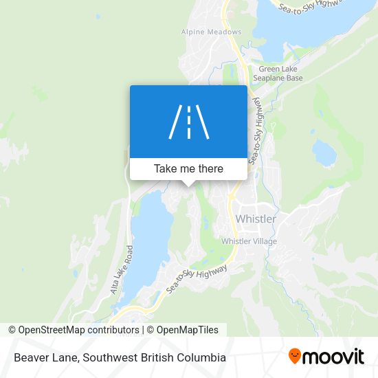 Beaver Lane map