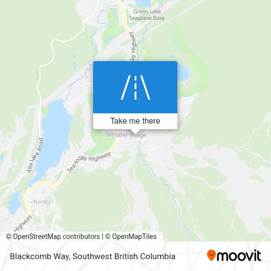 Blackcomb Way map