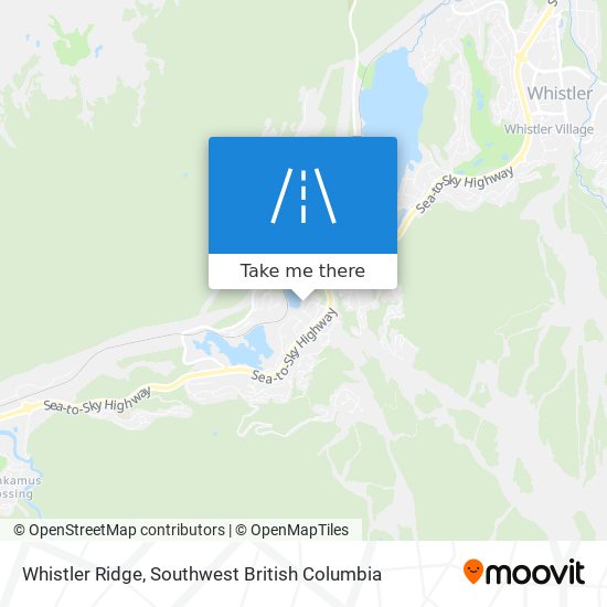 Whistler Ridge map