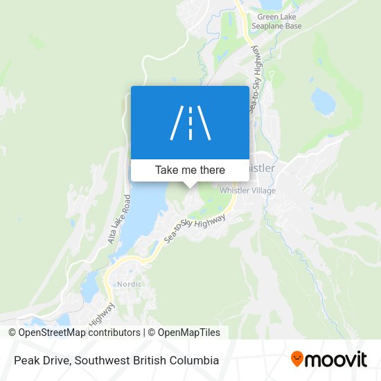 Peak Drive map