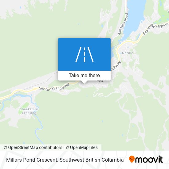 Millars Pond Crescent map