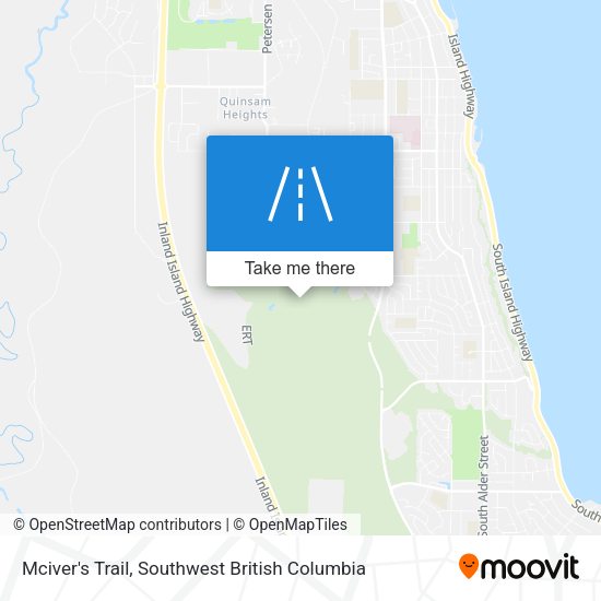 Mciver's Trail map