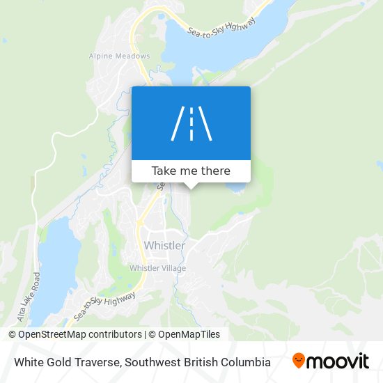 White Gold Traverse map