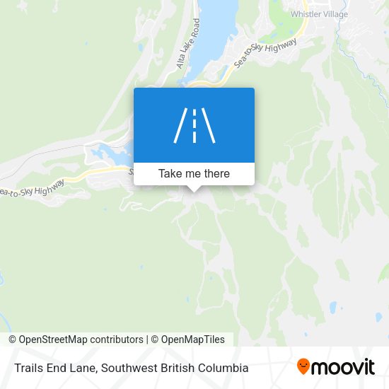 Trails End Lane map