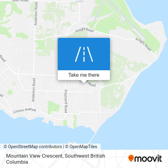 Mountain View Crescent map