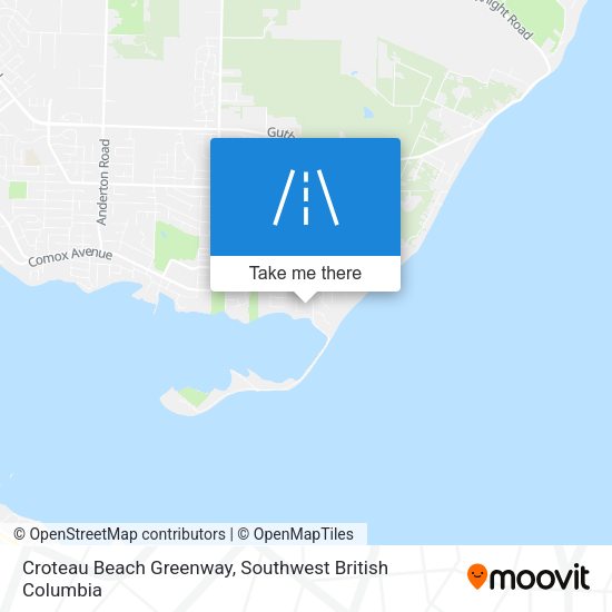Croteau Beach Greenway map