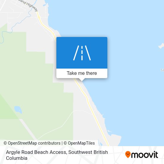 Argyle Road Beach Access map