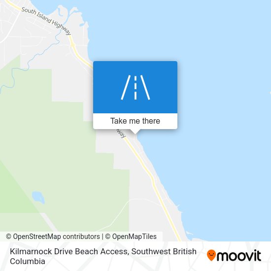 Kilmarnock Drive Beach Access map