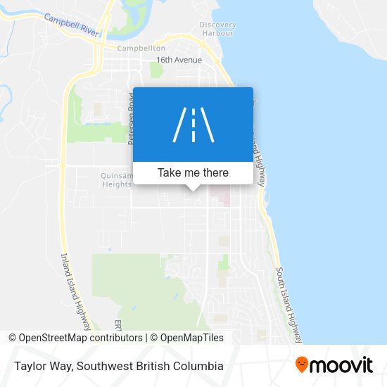 Taylor Way map