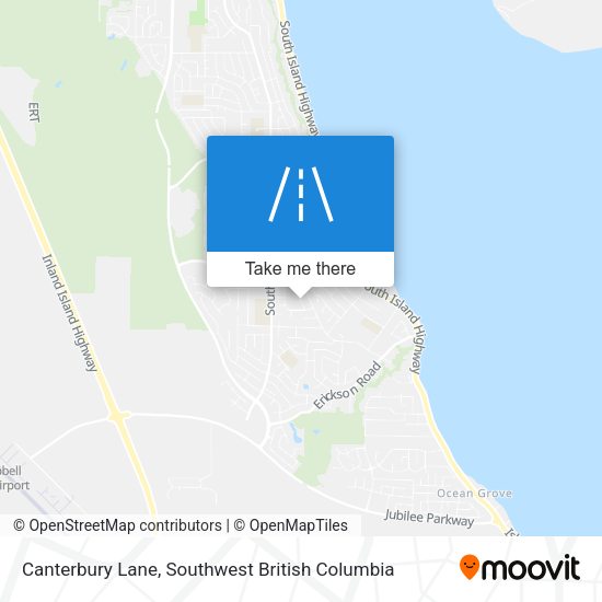 Canterbury Lane map