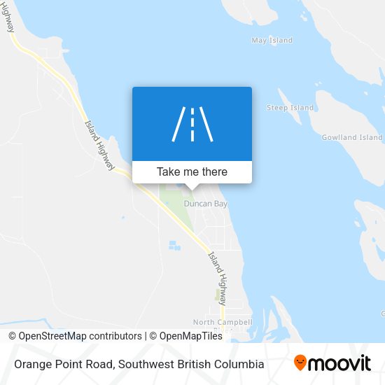 Orange Point Road map