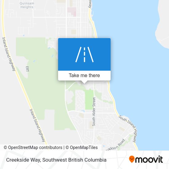 Creekside Way map