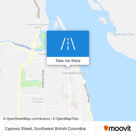 Cypress Street map