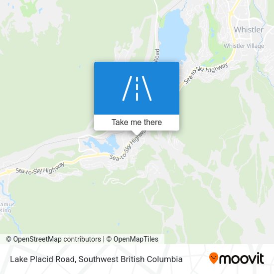 Lake Placid Road map