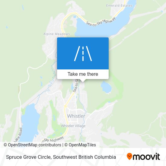 Spruce Grove Circle map
