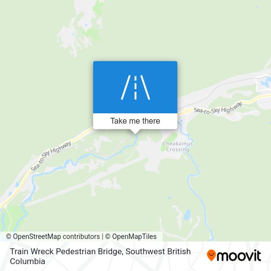 Train Wreck Pedestrian Bridge map