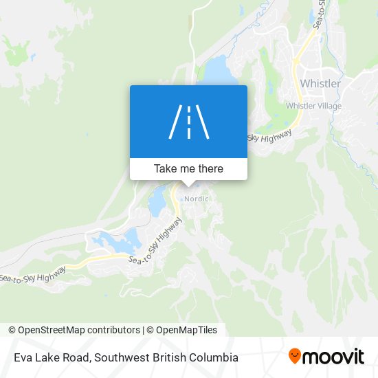 Eva Lake Road map