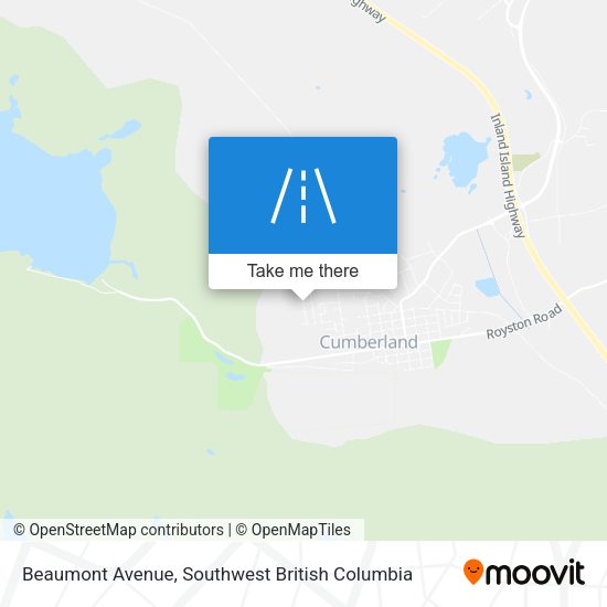 Beaumont Avenue map