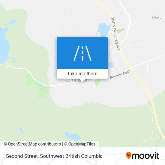 Second Street map